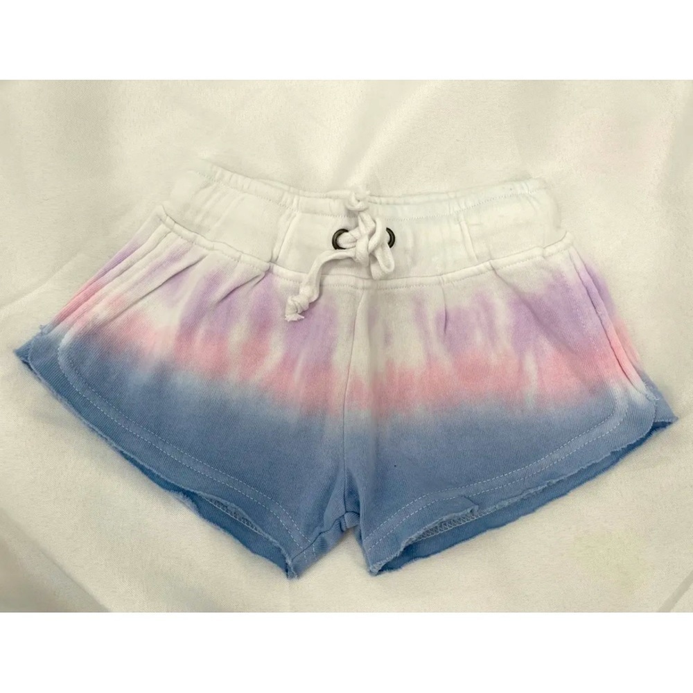 Jacks Surfboards Girls Tie Dye Shorts Sz 6X Comfy Fleece Lined NWOT